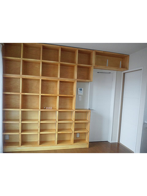 大型壁面収納のDIY