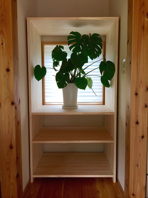 パイン集成材の棚のDIY作品